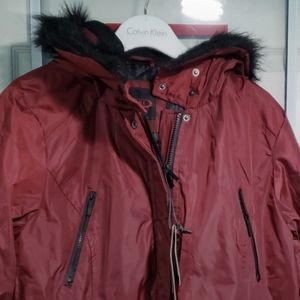 Yoki Sport Sherpa Lined Coat Size Large Maroon